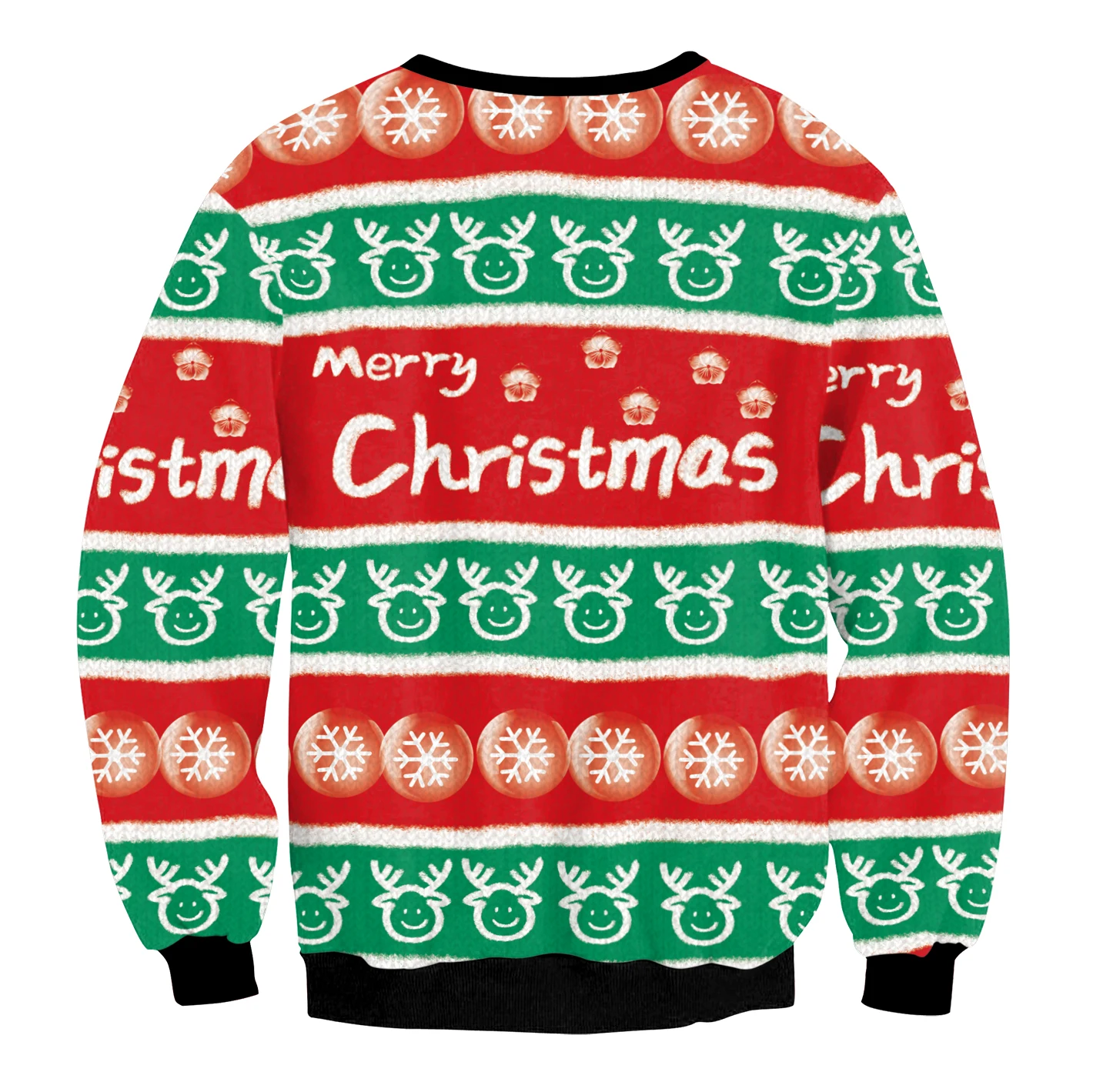 

[You're My Secret] Ugly Elk Christmas Tree Printed Sweatshirts Pullovers Streetwear Carnival Fancy Party Outfit Cosplay Costumes