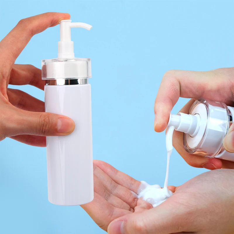 100/120/150/200 مللي موزع زجاجات مضخة السفر زجاجات محلول فارغة إعادة الملء حاوية مستحضرات التجميل الصحافة نوع النساء المكياج