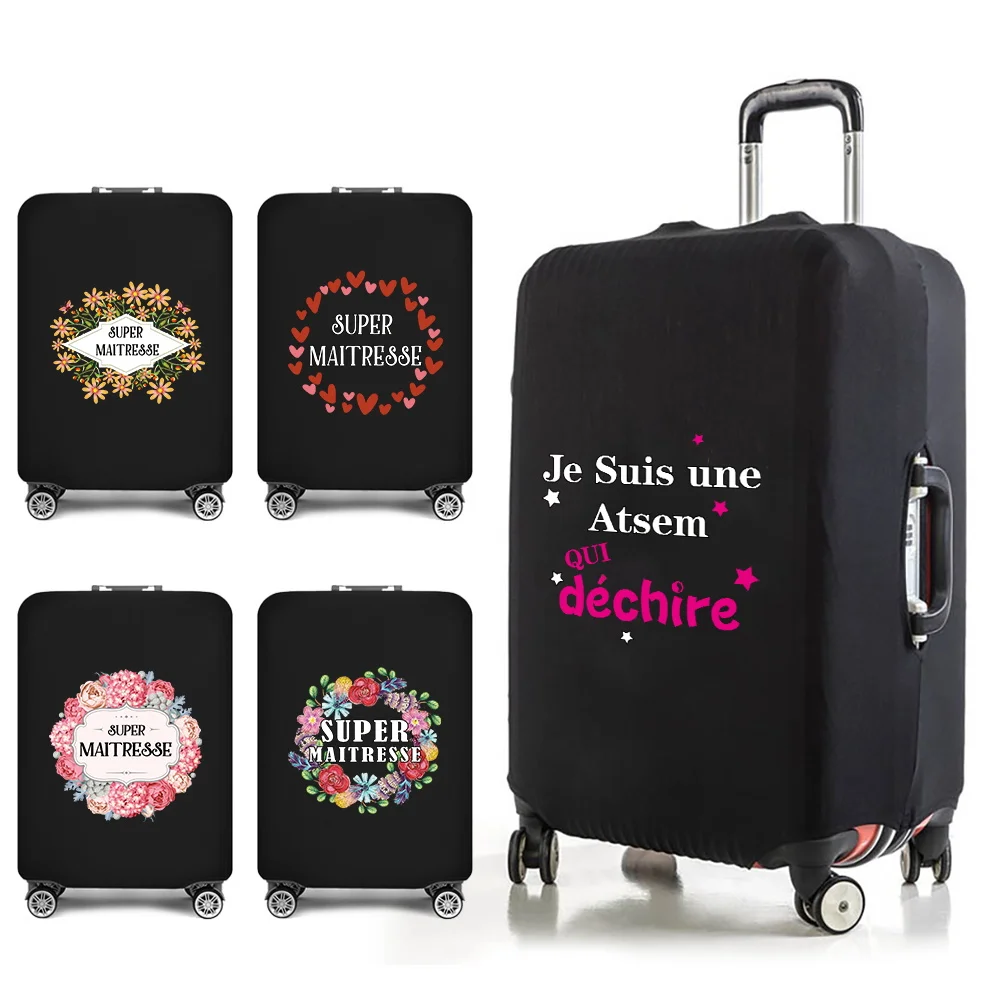 

Thick Elastic Luggage Protective Cover Suit for 18-28 Inch Bag Maitresse Print Suitcase Covers Trolley Cover Travel Accessories