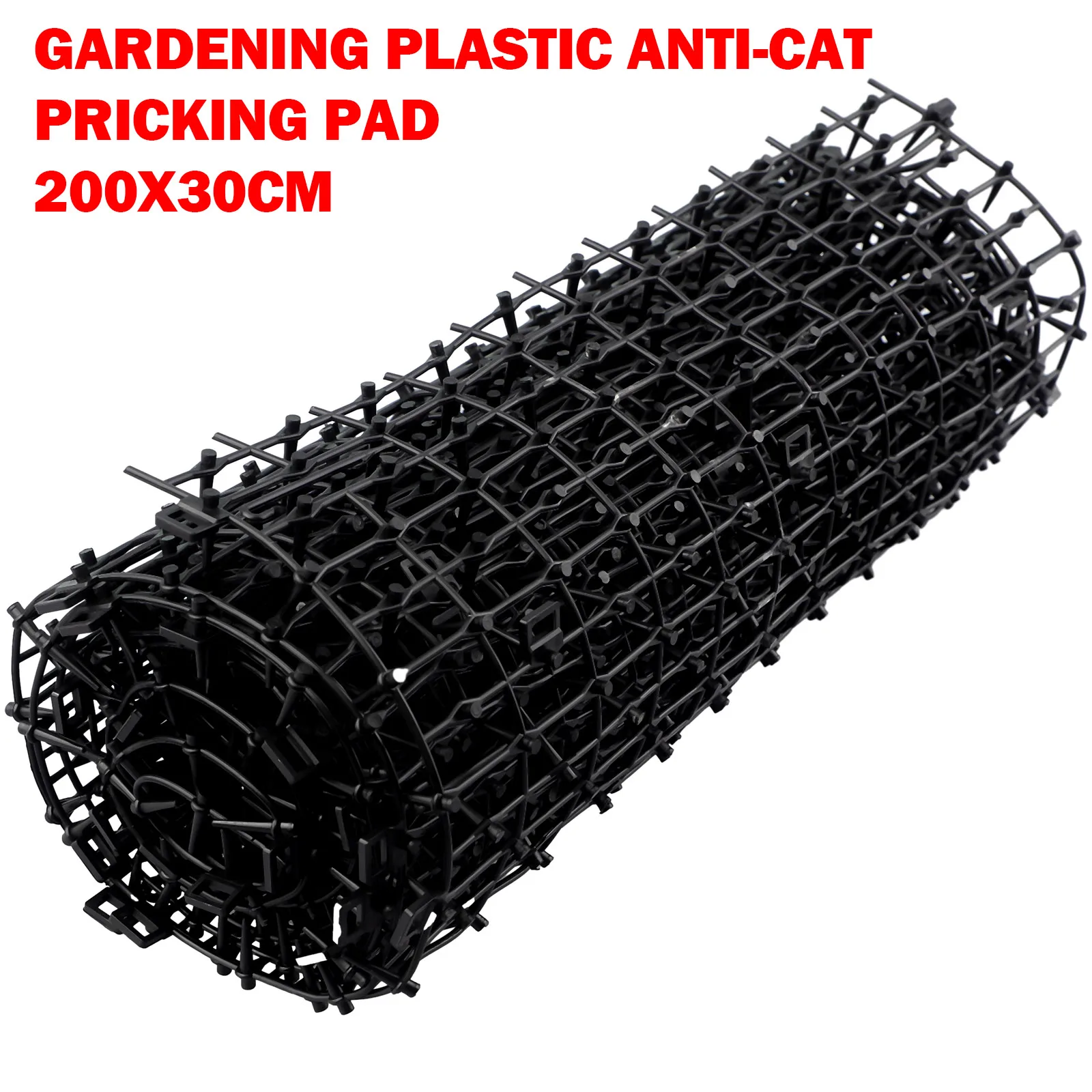 

1PCS 2M Polypropylene Pest Dog Cat Scat Mat Animal Deterrent Repellent Plastic Scarer Spike Tool UK About 200x30 Cm Black 2023