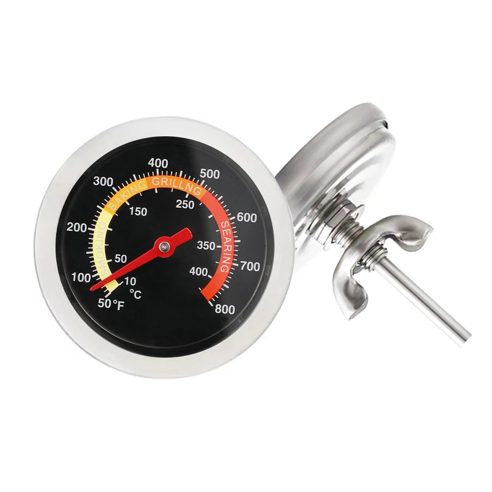 52mm 10℃-400℃ Kitchen Cooking Thermometer Meat Food Temperature Test Meter for Oven BBQ Grill with Probe Heat Barbecue