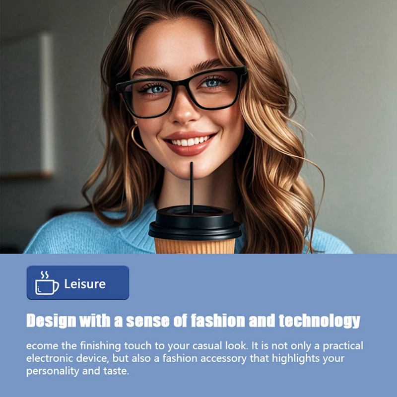 Gafas inteligentes magnéticas con filtrado de luz azul y lentes polarizadas asistente de voz, protección UV400