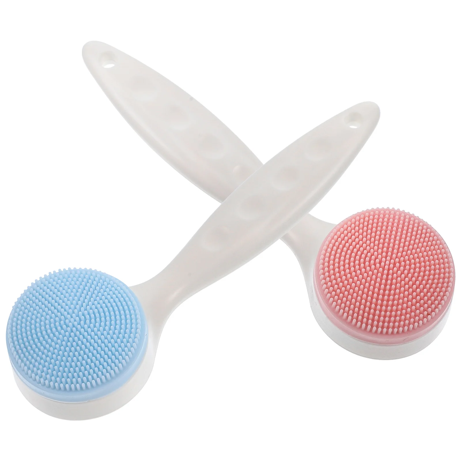 2 pezzi spazzola per il viso in silicone spazzola per la pulizia del viso morbido massaggiatore non abrasivo detergente profondo adatto per neonati adolescenti anziani