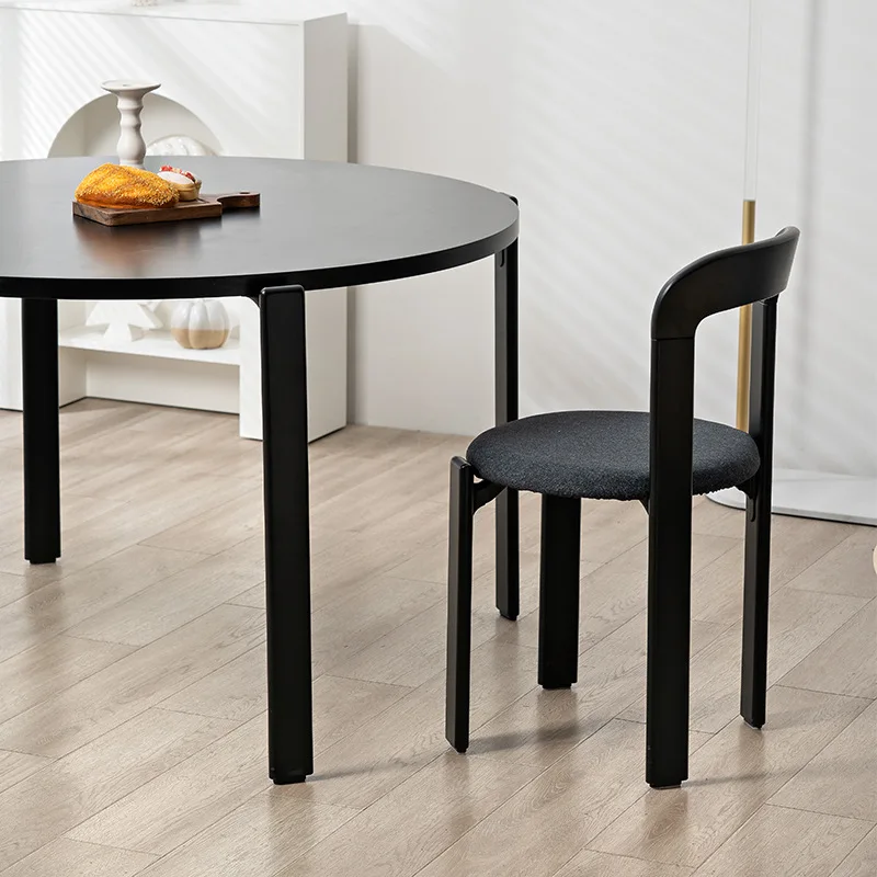 Nordic round table, medieval wabi-sabi replica table meeting wooden table Japanese creative simplicity