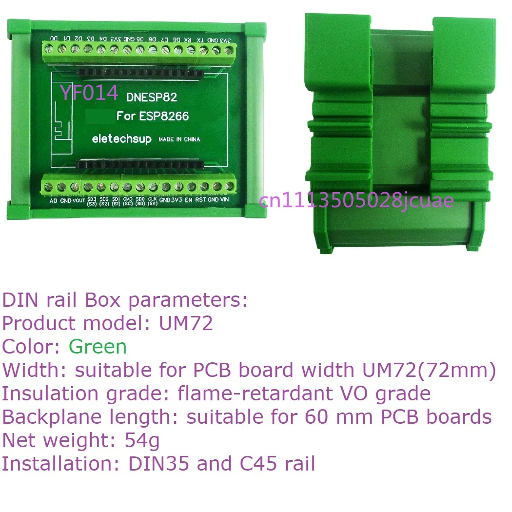 

ESP8266 NodeMcu Arduino PLC Controller WiFi Module GPIO Expansion DIN Rail Box