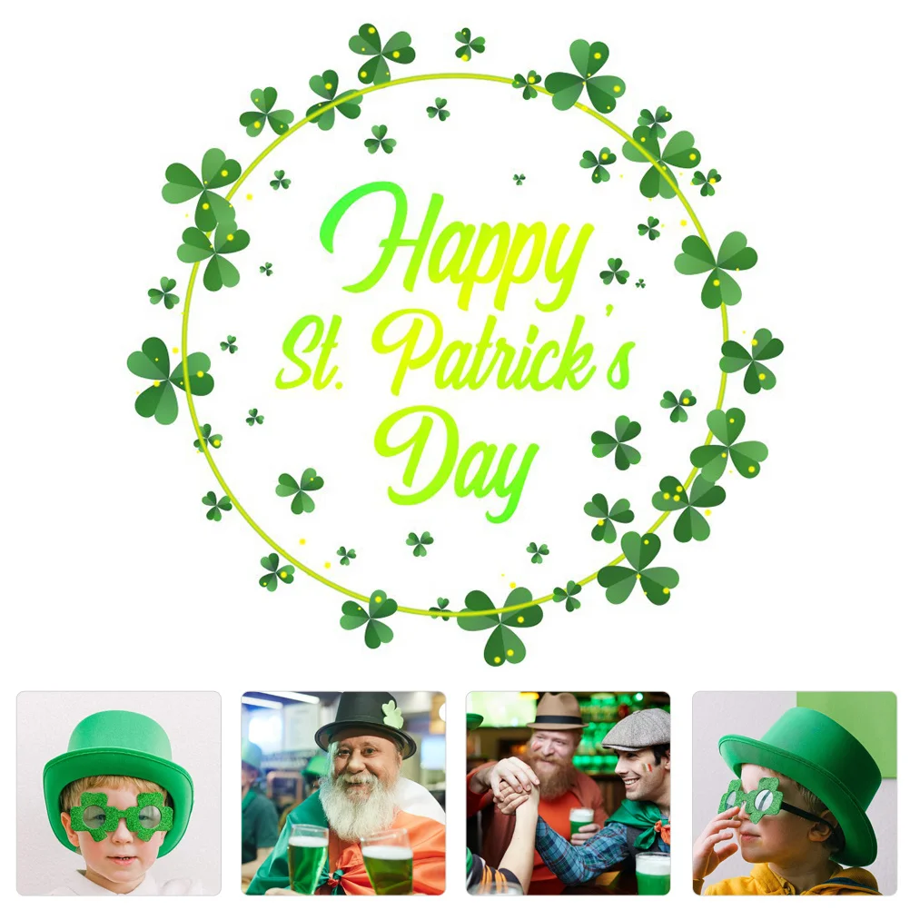 

Wall Sticker Patricks Day Decals Window Decoration Stickers Happy Removable Pvc