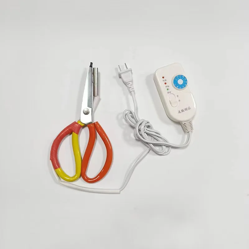 220V 150W Electric Heating scissors with stand, heat cutter for tailor fabric cloth cutting tools set