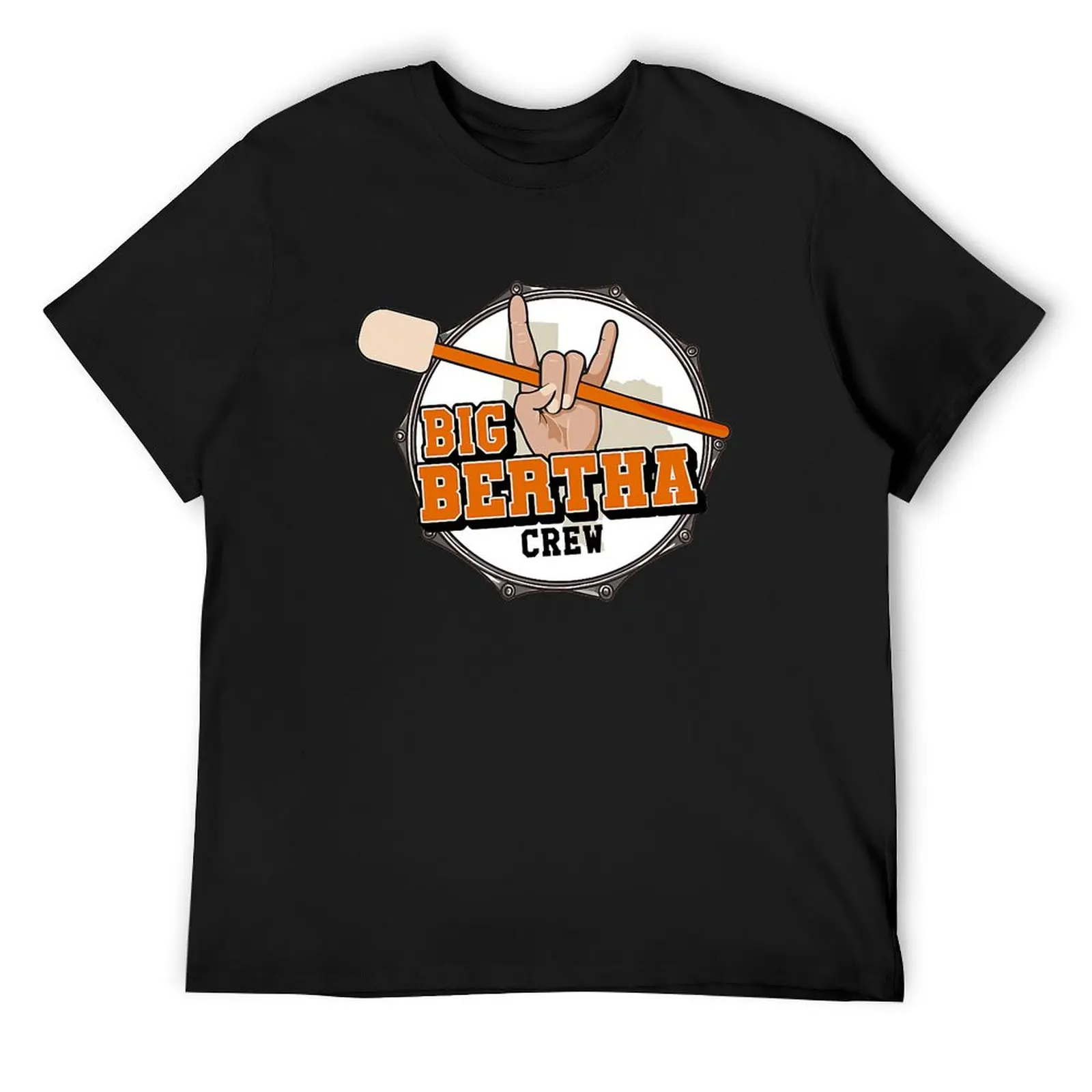 

Big Bertha Crew T-Shirt sports fans vintage graphic tee blue lock kawaii clothes mens funny t shirts