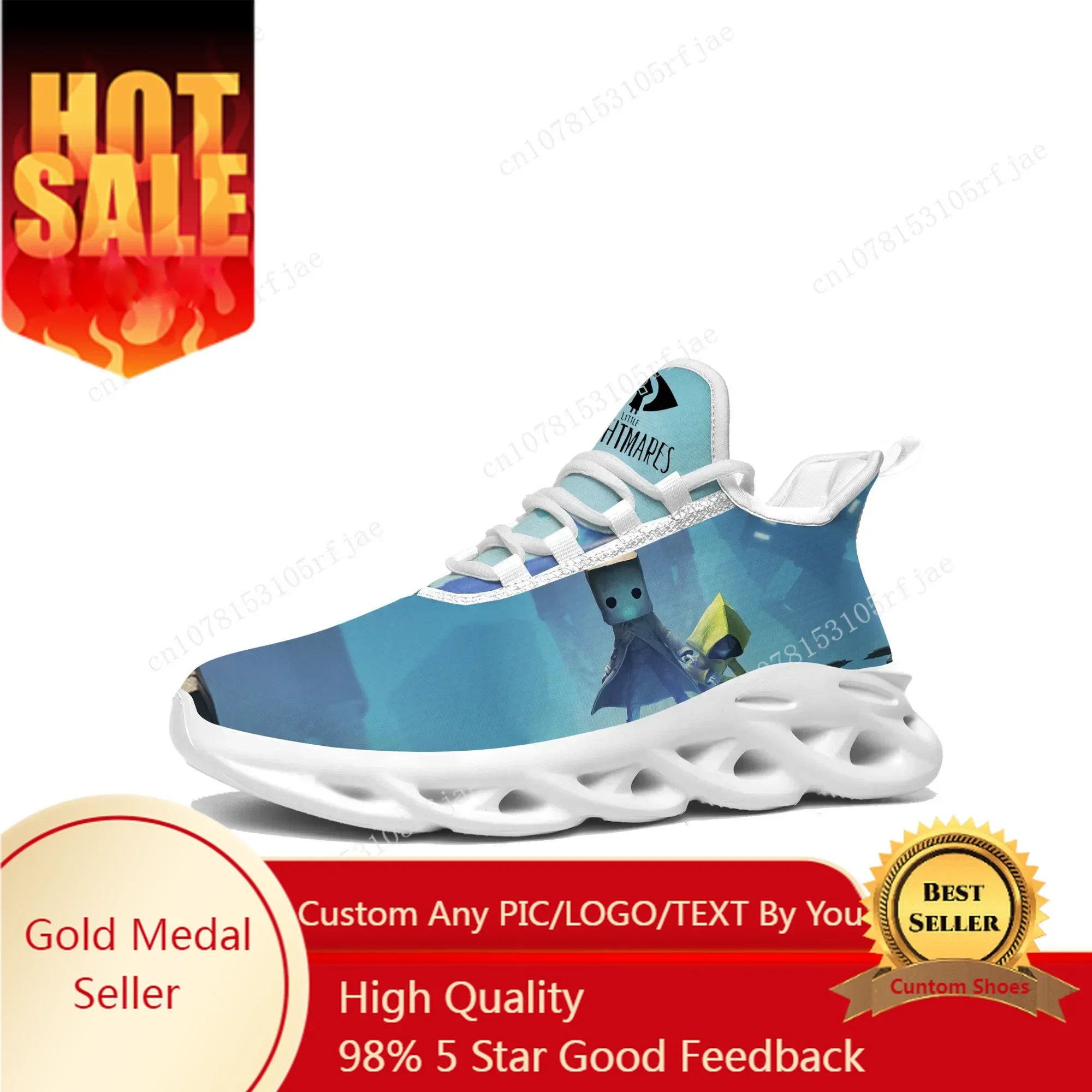 

Game Little Nightmares Flats Sneakers Mens Womens Teenager Sports Running Shoes Custom Built Fashion Lace Up Shoe