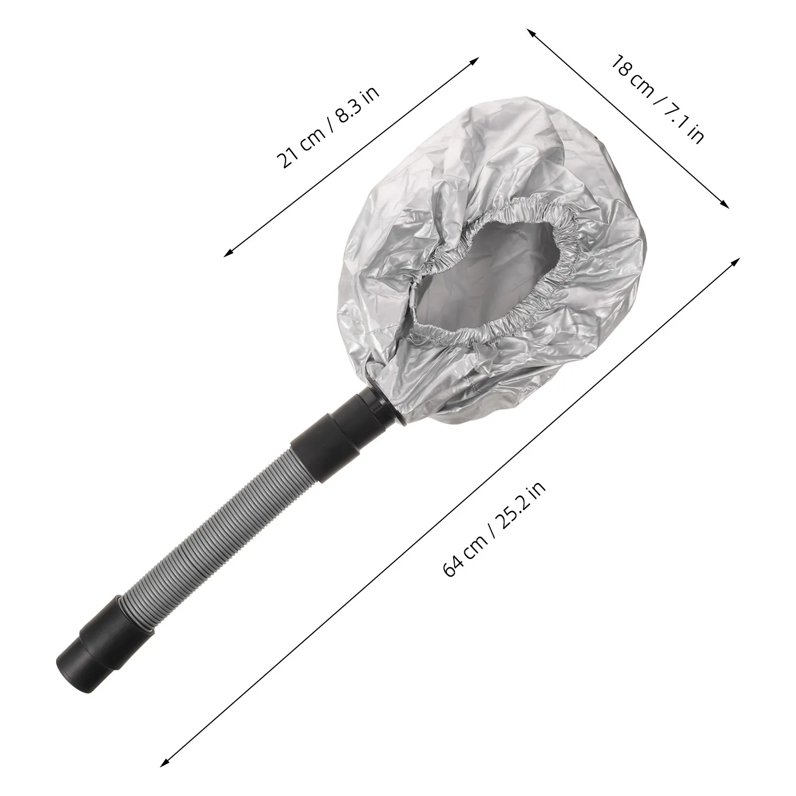 1Set Heat Therapy Cap Soft Bonnet Dryer Attachment Salon Hair Steamer Hood for Deep Conditioning Hair Treatment and Protective