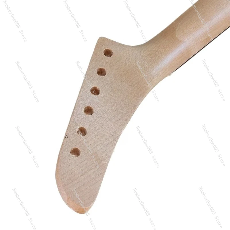 T-Handle Banana Head 6 Strings 24 Frets Rosewood Fingerboard Canadian Maple Matte 5.7 Wide Electric Guitar Neck