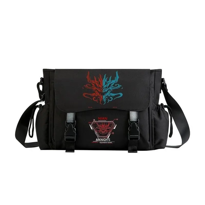 2024 New Anime Arknights Logo Crossbody Bag Cosplay Shoulder Bag Student Sports Crossbody Backpack Messenger Bag