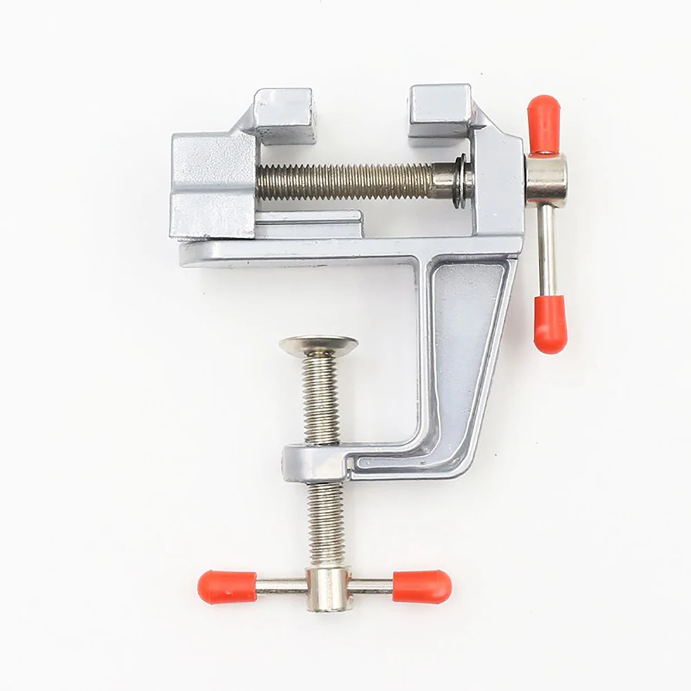 3.5" Aluminum Miniature Small Clamp Table Bench Vise Tool Vice Small Table Clip Micro Clip Parallel Table Flat Vise