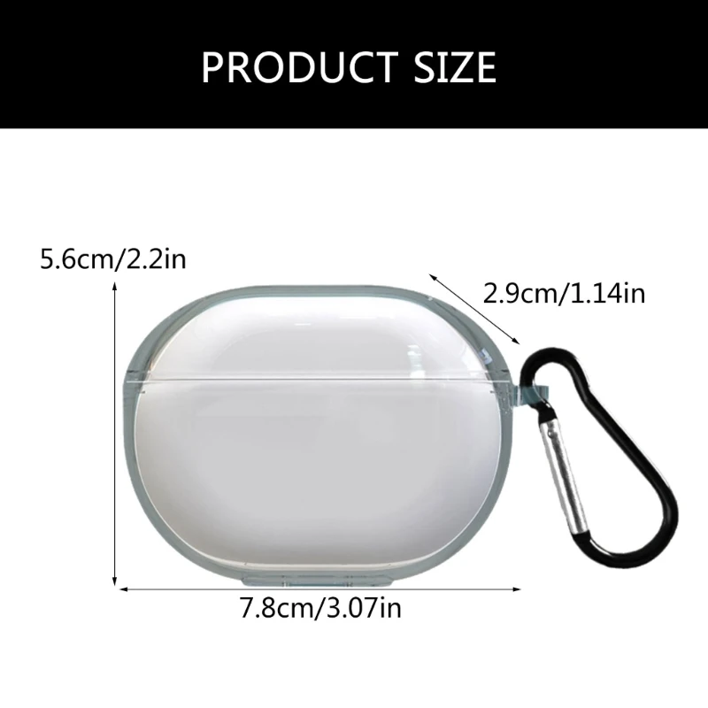 Headphone Case Clear Housing for Capsule3 Antiscratch Shockproof Dustproof Cover