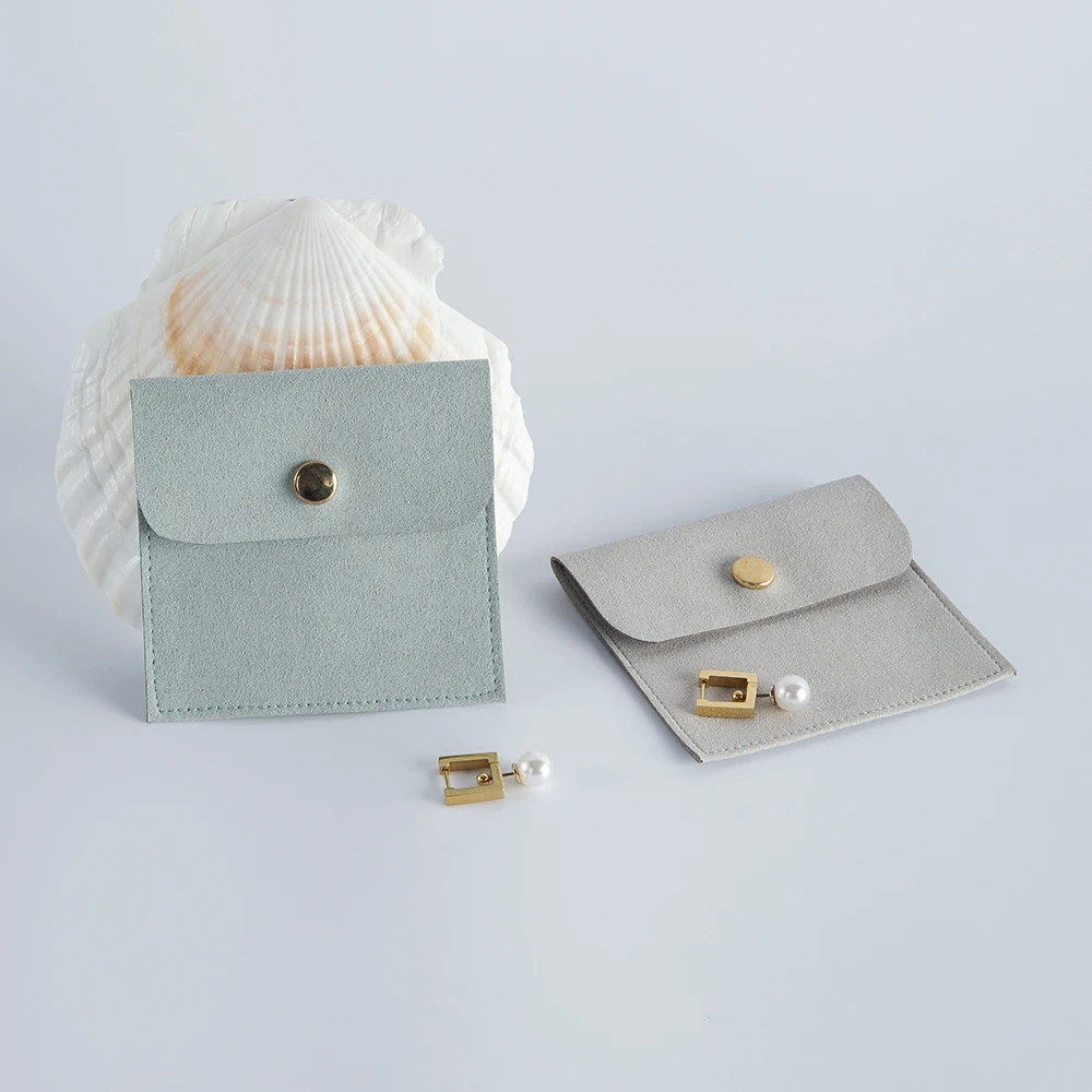 

100 шт./лот, дорожная упаковка для ювелирных изделий, подарочные пакеты 8x8 см, органайзер из микрофибры для колец, серег, ожерелья, свадебный маленький подарок, оптом