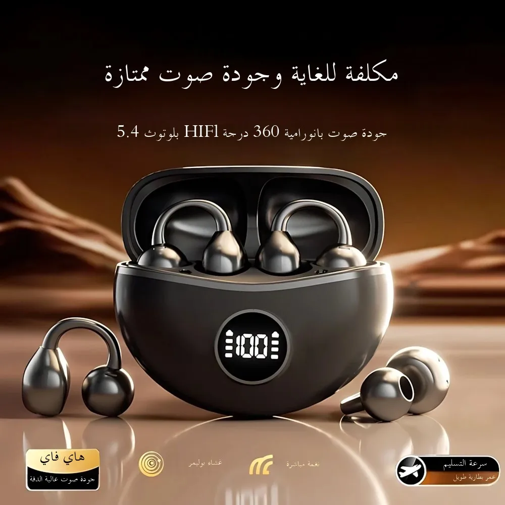 Original OWS Ear Clip Earphones Bluetooth 5.3 Wireless Earphone ENC HD Call Noise Reduction Headphones Sports Earbuds For iPhone — product photo 1 of 1
