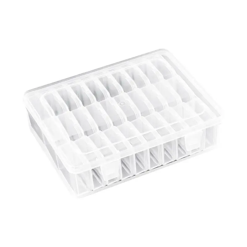 Bead Organizer Box 30Pcs Small Clear Plastic Bead Storage Containers For Jewelry Making DIY Screws Seeds Eco-Friendly