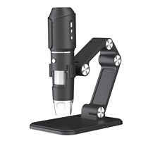 Wifi Digital Microscope 50X-1600X HD Electronic Microscopes For Mobile Repair Adjustable Stand 8LED Compatible with Android/iOS
