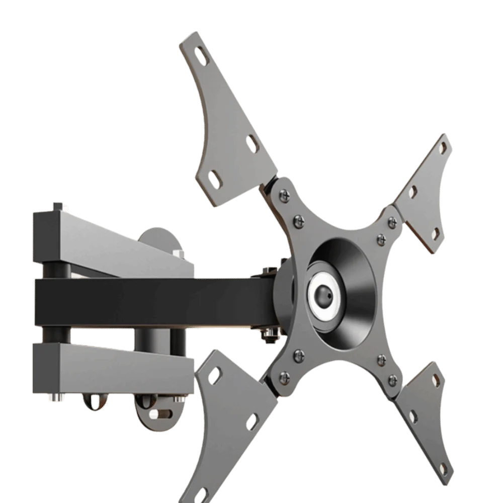 360 Degree Rotation TV Wall Mount Bracket Adjustable Rotating Arm Swivel Function Articulating TV Wall Mount Metal Construction