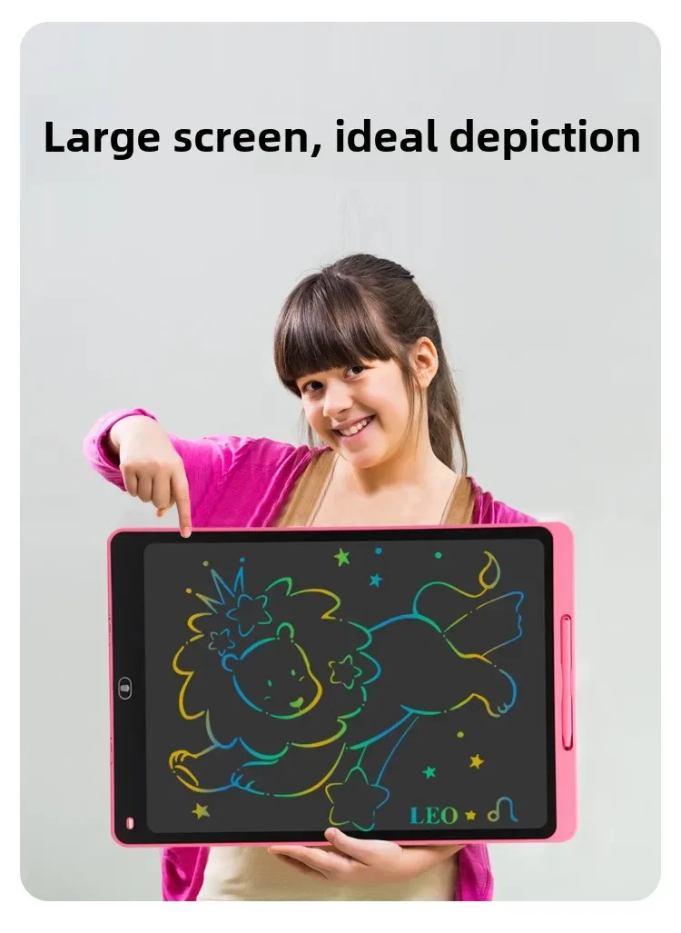 16/20 Zoll LCD-Schreibtafel Umweltfreundliches Magisches Zeichentablett für Kinder Löschbares Wiederverwendbares Spielzeug mit Stift Nachhaltige Geschenke – Detail 4