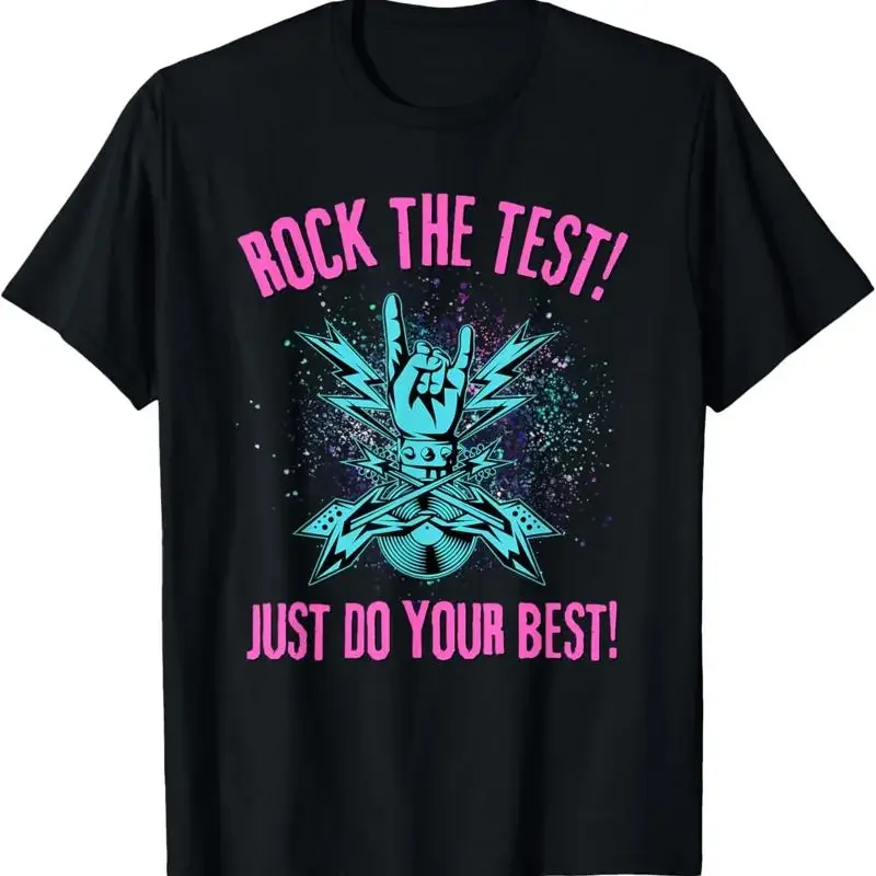 Rock The Test N Roll Day Teacher Student Testing T Shirt
