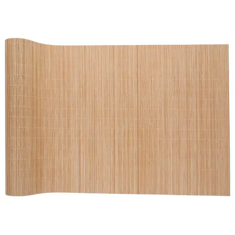 Camino de mesa de bambú cortável ancho, tapete de comedor suave y resistente al calor, rollo de mantel para fiestas de cocina, tapete para té al aire libre