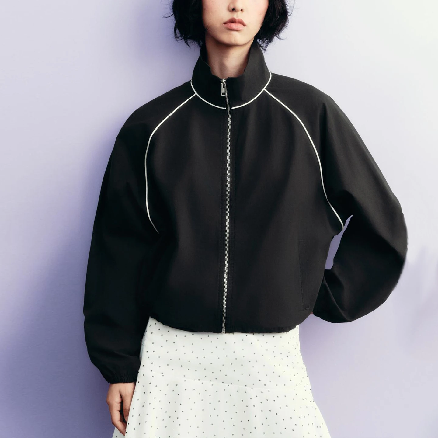 Ele نايلون منتفخ Jaet المرأة Faion خريف 2025 Z الوقوف صالح ort ملابس خارجية معطف سيدة Sli Aosphere #2