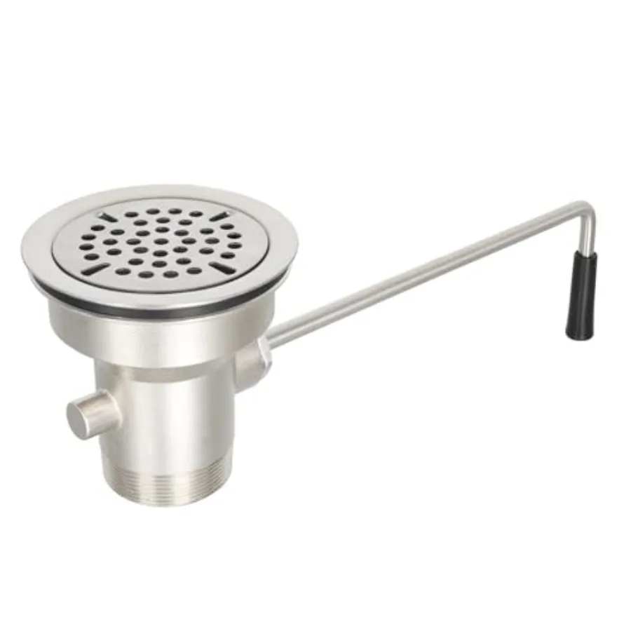 

3-1/2 Inch Commercial Sink Drain with Kitchen Sink Opening Waste Drain Valve Stopper Prevents Sink Clogged Overflow for 1/2/3 C