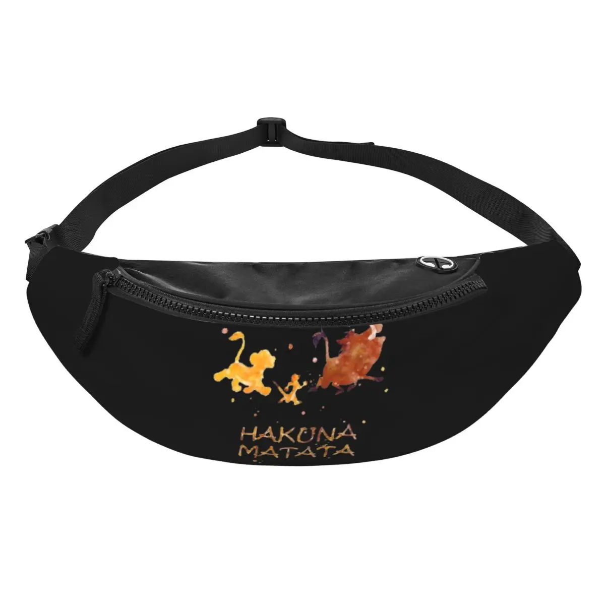 

Custom Casual The Lion Cartoon K-Kings Fanny Pack for Running Men Women Crossbody Waist Bag Phone Money Pouch
