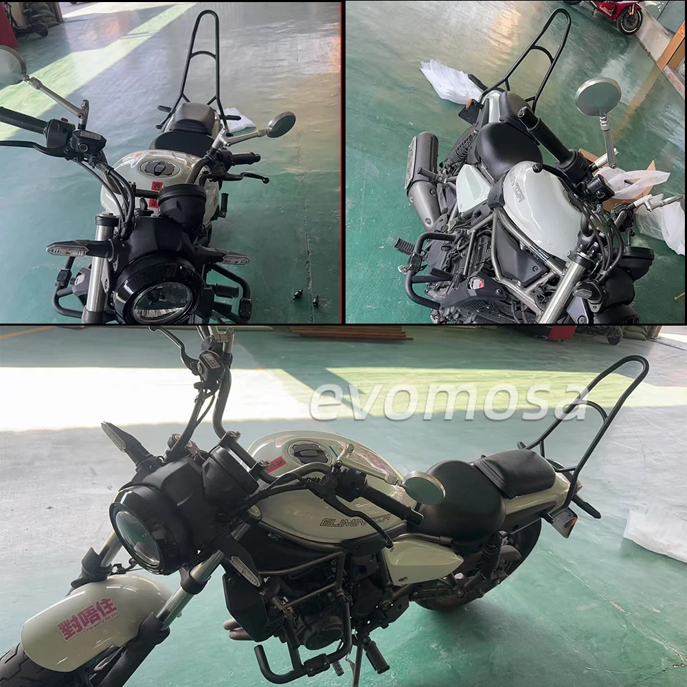 Motorcycle Accessories Detachable Passenger Sissy Bar Backrest For Kawasaki Eliminator 500 Rear Upgraded Back Bow Rear Sharp Bow