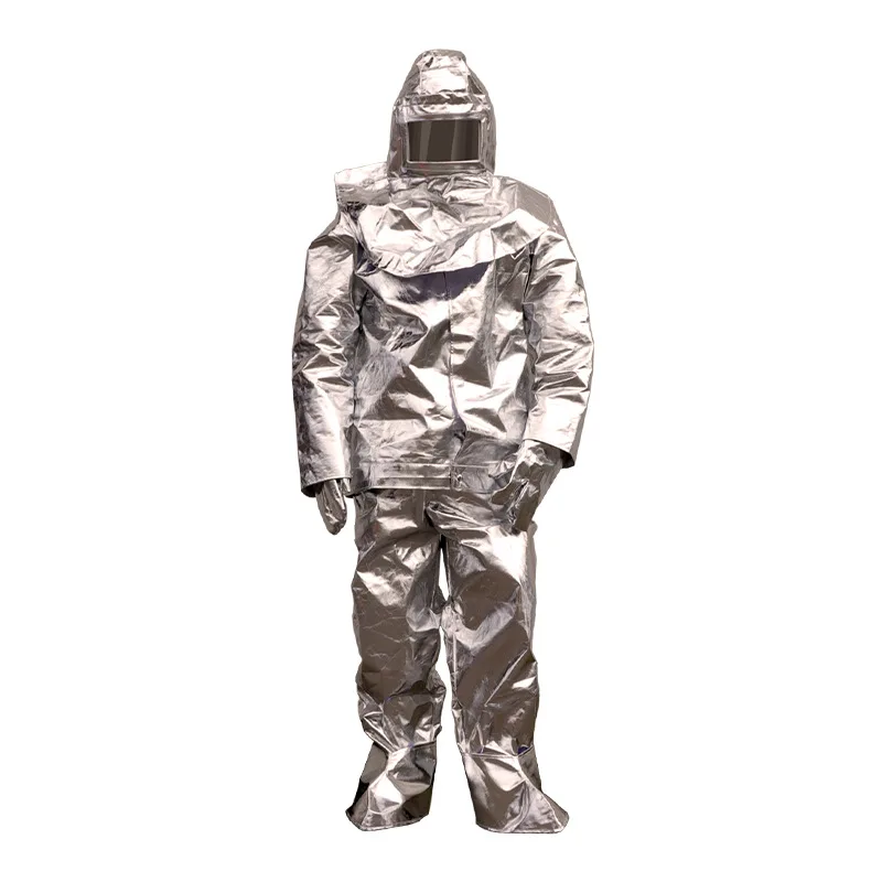 Uniforme de bombero resistente al calor a la radiación térmica de 1000 grados, ropa protectora de papel de aluminio, ropa antiquemaduras