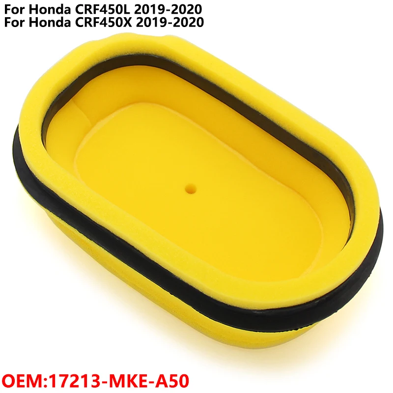 

Motorcycle Air Filter Cleaner Reuseful Element Air Cleaner For Honda 17213-MKE-A50 CRF450L 2019-2020 CRF450X 2019-2020
