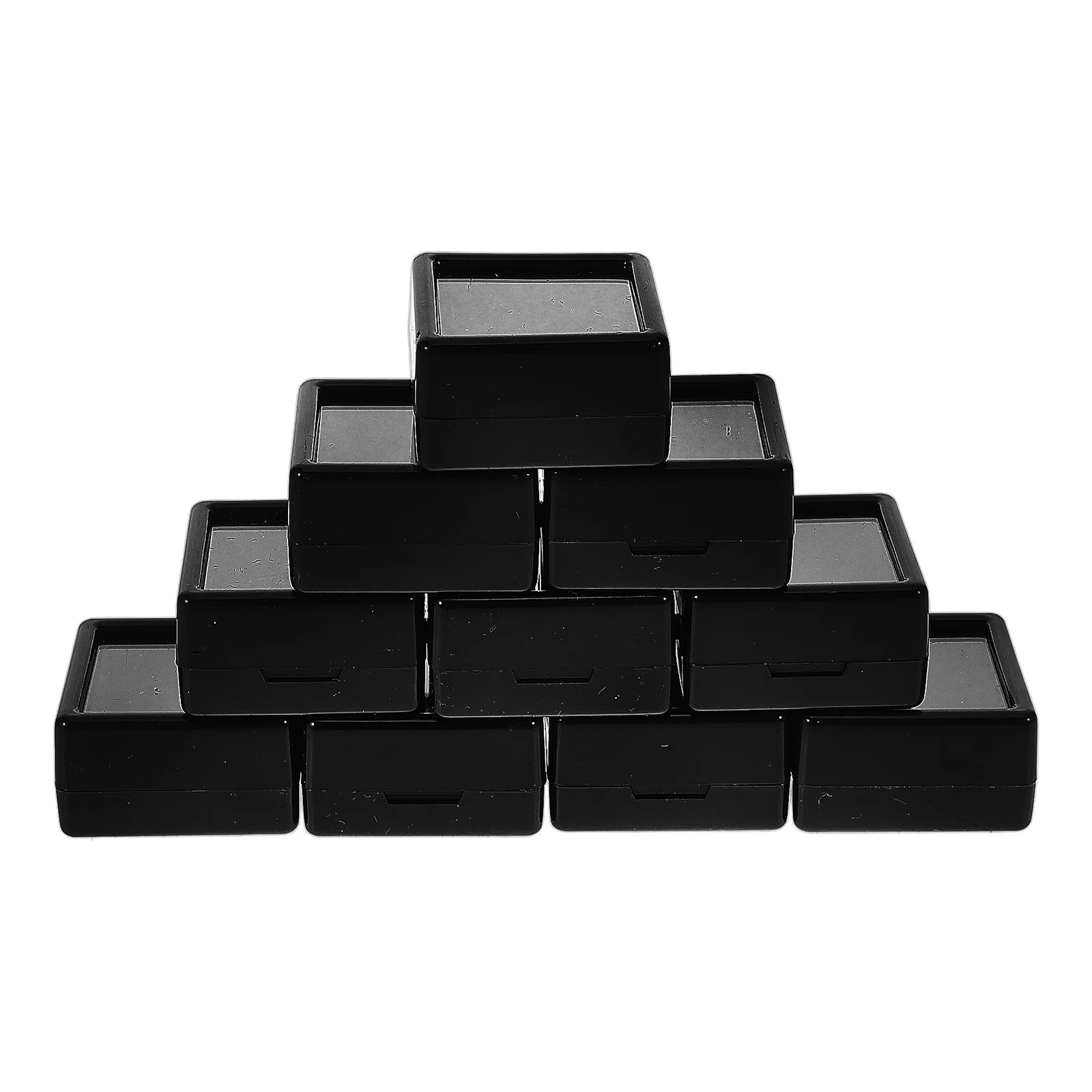 

10Pcs Transparent Gem Storage Container Soft Padding Protection for Precious Gems and Jewelry Pieces Clear Top Gem Storage