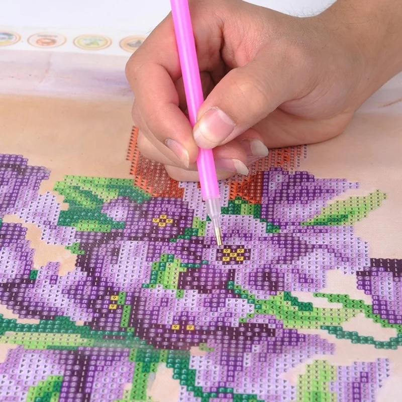 Round Diamond 5D DIY Diamond Painting Flowers 3D Embroidery Cross-Stitch 5D Decoration Gift A00553 - view 5