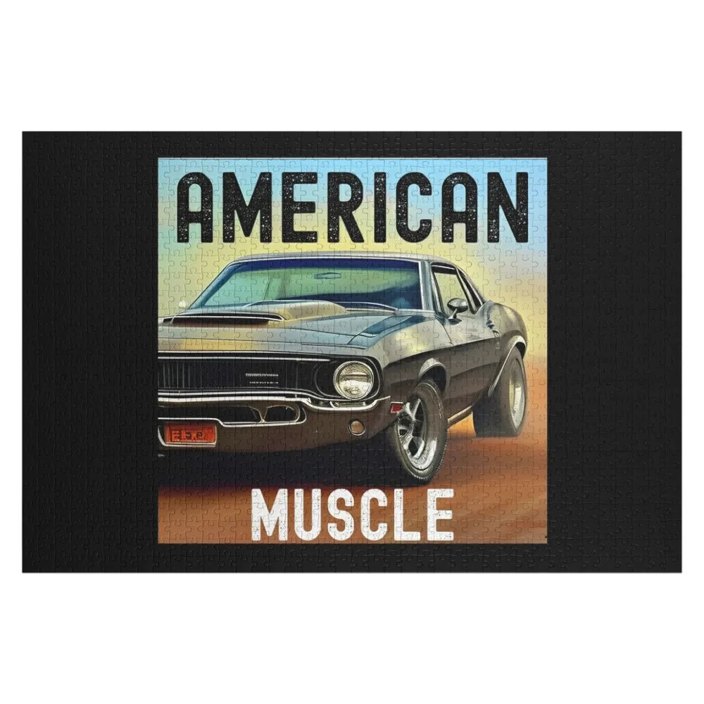 American Muscle Cars, Vintage Vehicles Jigsaw Puzzle Animal Custom Jigsaw Custom Gifts Puzzle