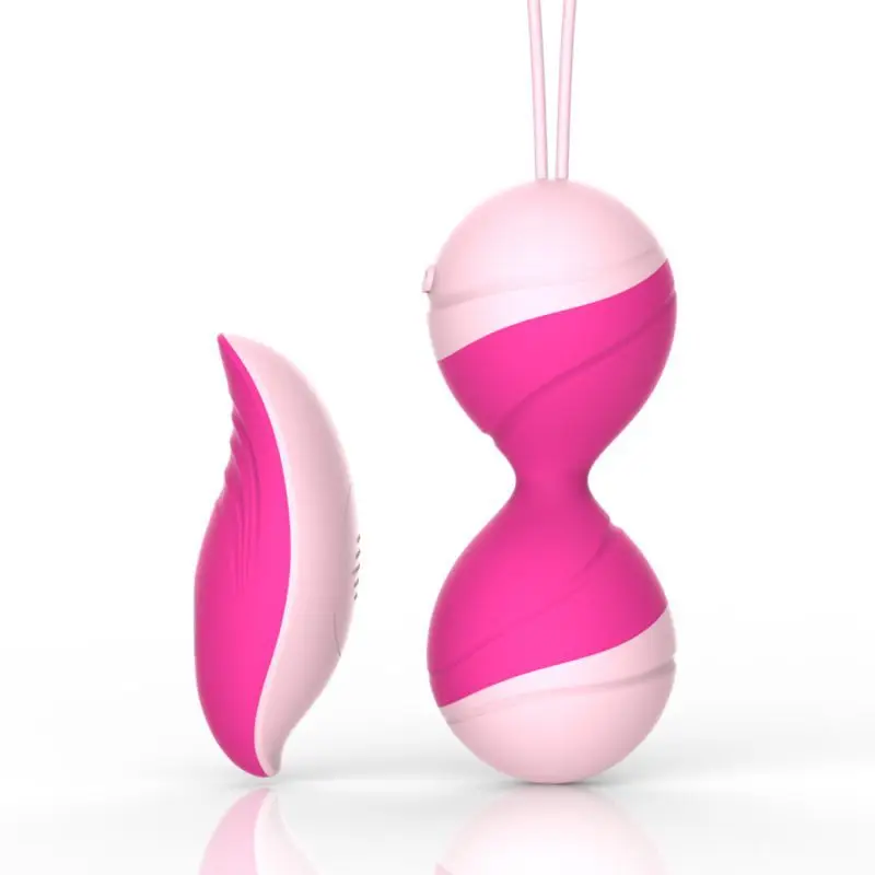 

Female remote control vibrating vaginal contraction dumbbell massager Kegel physical exercise ball adult sex jump egg