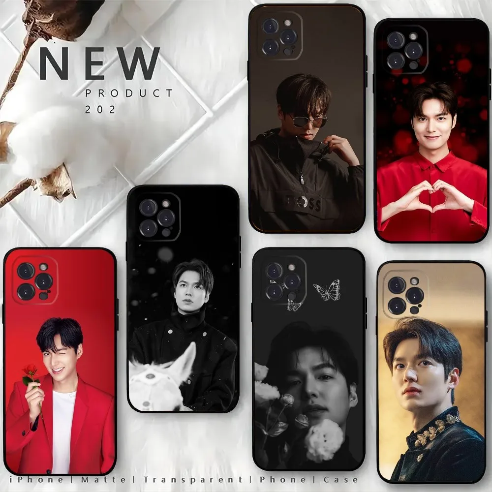 Actor L-Lee Min Ho Phone Case For iPhone15,14,13,12 Mini 11 Pro XR,X,XS,MAX 6S,7,8 Plus Silicone Cover Soft Black