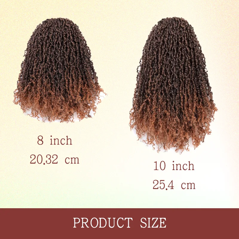 Rambut Rajutan Yanky Twist Sintetis, Rambut Putar PILLUGER Yaki Kepang Putar Musim Semi, 1 Pak (1B/T30)