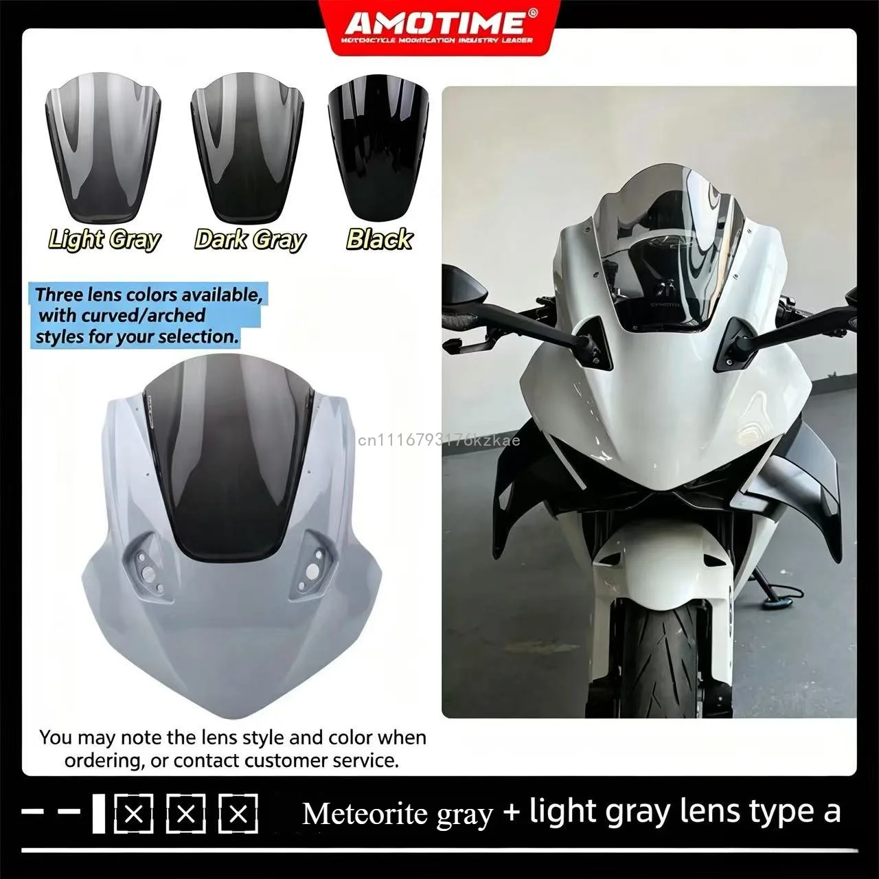 For CFMOTO 675sr-R CF 675SR modified one-piece hood competitive windshield with raised front windshield motorcycle accessories