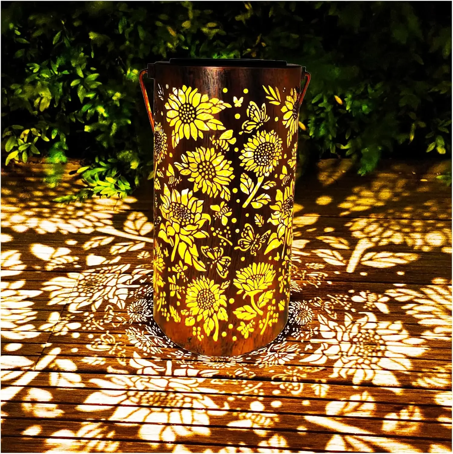 Lampu Matahari dan Bayangan Tahan Air untuk Luar Ruangan, Tenaga Surya untuk Penerangan Jalan Malam, Halaman, Taman, Patio, Dekorasi