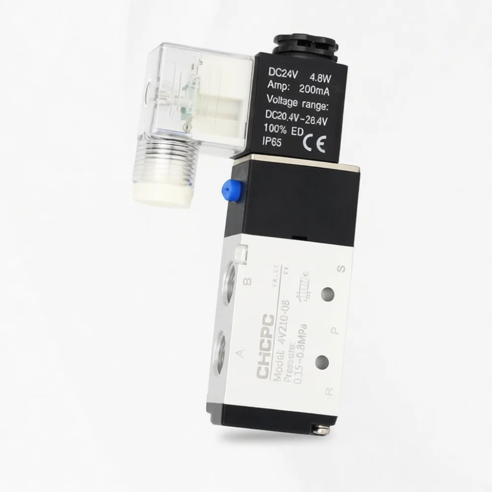Reliable 5 Port 2 Position Pneumatic Solenoid Valve Industrial Air Control Unit For Precision Factory Tools