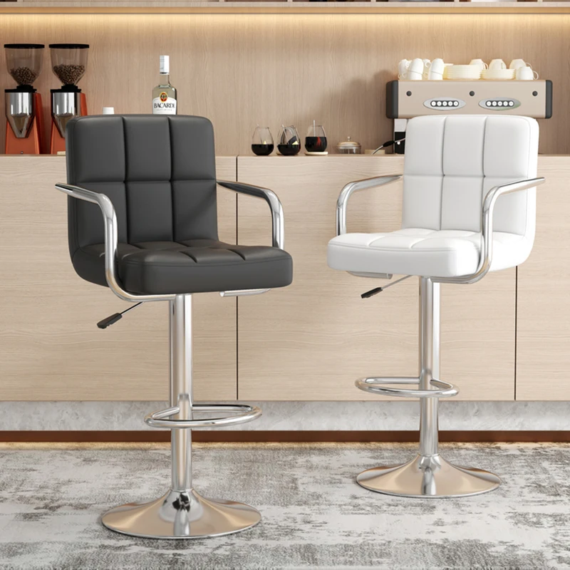 

Accent Swivel Barstools Modern Restaurant Nordic Relaxing Bar Chairs Rocking Aesthetic Bancos De Bar Lounge Suite Furniture