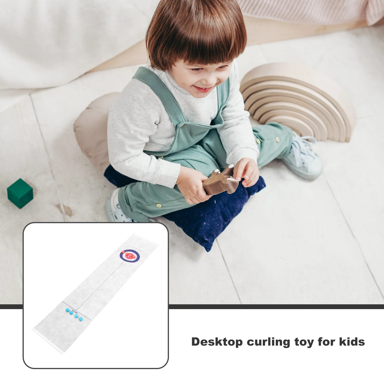 

1 комплект, пластиковая настольная игра для керлинга, прочный нетканый материал, настольный домашний детский отдых, координация рук и глаз, родителей и детей