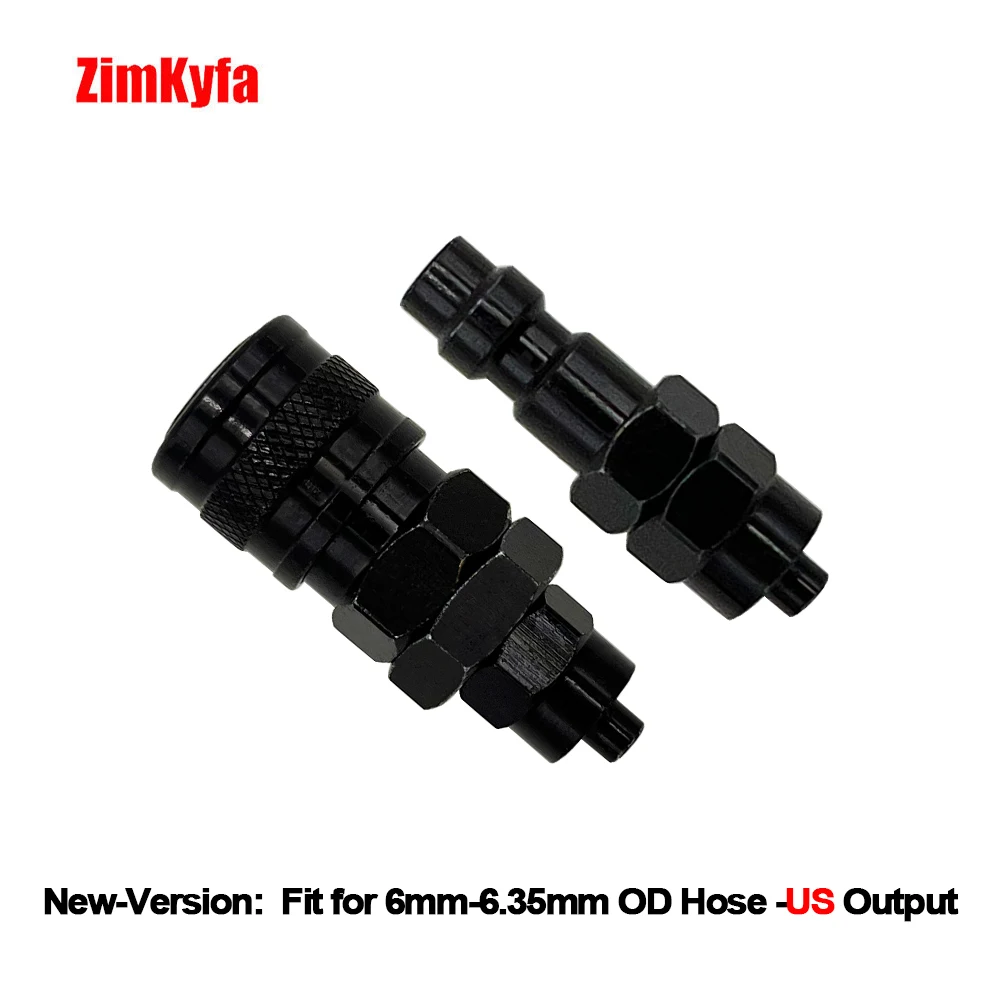 HPA NEW US Foster BLack 23-2 / 2302 Push-In Fitting Quick Disconnect Plug To 6MM - 6.35MM OD Hose For Air Tool