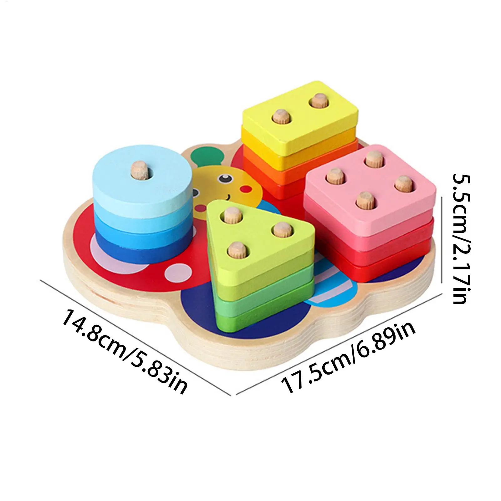 ของเล่นซ้อนกัน ของเล่นเสริมพัฒนาการเด็กก่อนวัยเรียน ฝึกทักษะการเคลื่อนไหวกล้ามเนื้อมัดเล็ก ฝึกการเรียนรู้รูปทรง ตัวต่อบล็อกสำหรับเด็กผู้ชาย เพื่อการศึกษา พัฒนาการ เล่นสนุกที่บ้าน