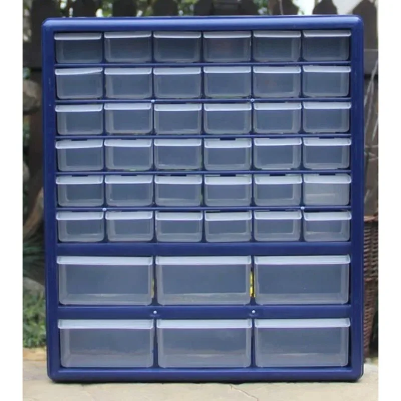 Plastic Drawer Hardware Parts Storage Box Multi-grid Drawer Parts Box Wall-mounted Screw Classification Component Box Tool Case