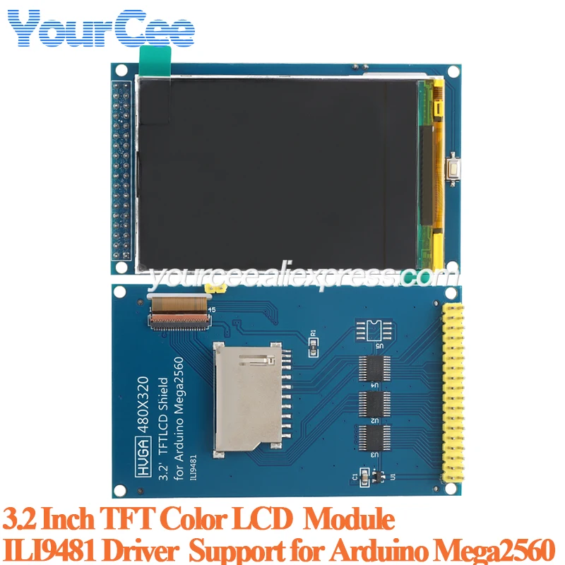 

3,2-дюймовый 3,2-дюймовый TFT ЖК-дисплей с цветным экраном, модуль RGB, разрешение 65K, 320X480, ILI9481, драйвер HD, поддержка Arduino Mega2560