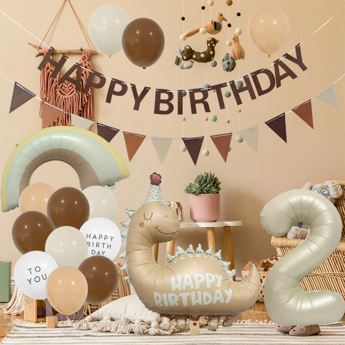 20Pcs Matte Dinosau…