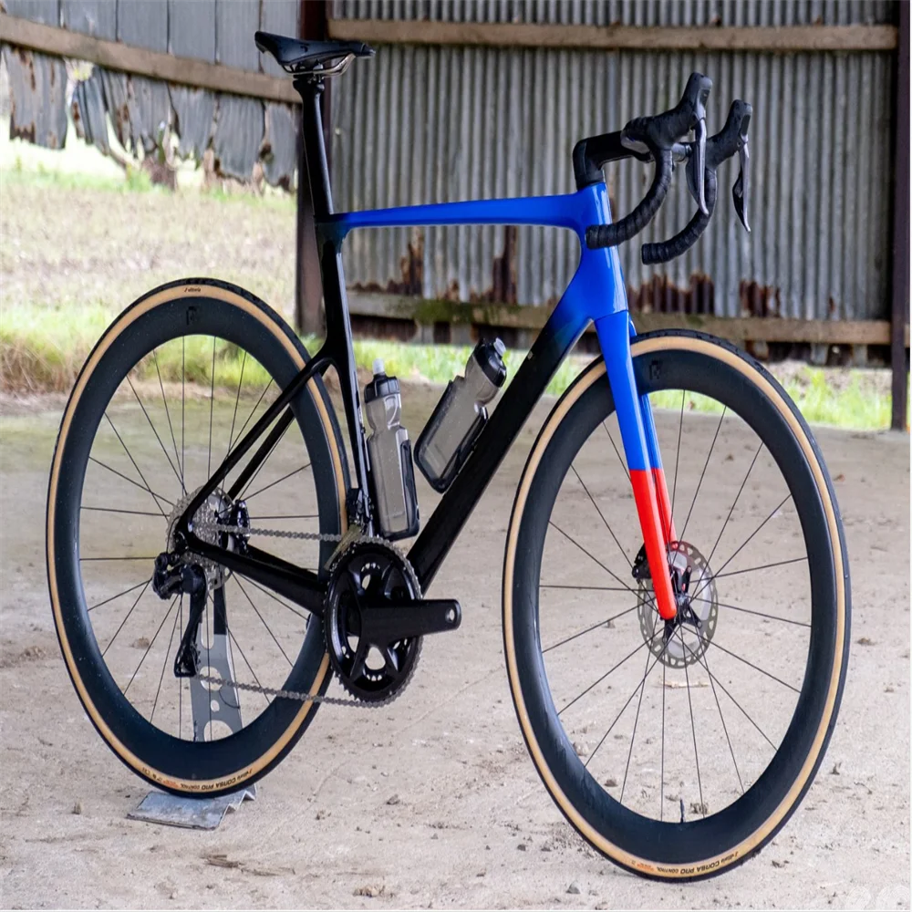 2024 EVO Road Carbon Complete Bike diy Blue With R7020 Groupset R7170 di2 Carbon Wheelset