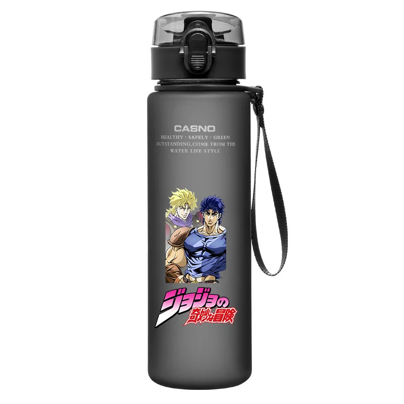 JoJo Bizarre Adventure Anime Water Bottle 560ML Jonathan Joestar Joseph Star Platinum Large Portable Travel Sports WaterCup Gift